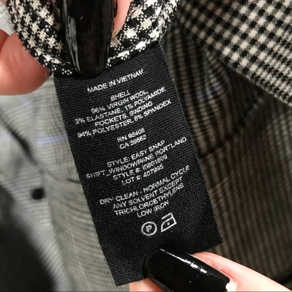 Theory S Easy Snap Wool Plaid Dress - Picture 9 of 10